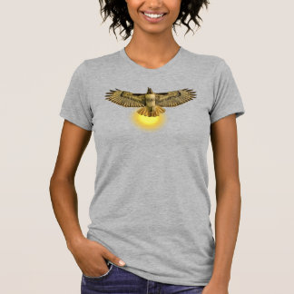 T-shirt Buse à queue rousse volant avec le soleil