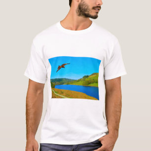 T-shirt Buse commune en vol au-dessus du réservoir de Lady