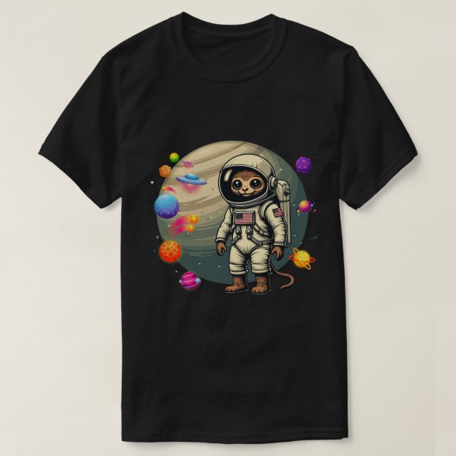 T-shirt Bush Babies in Space : Les aventures cosmiques d'A (Design devant)