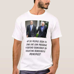 T-shirt Bush-Cheney, pourquoi faites les gens semblent