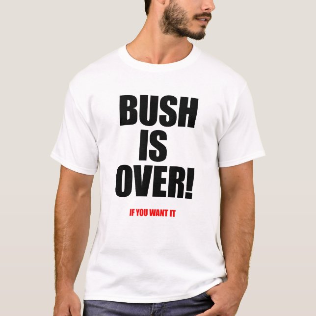 T-shirt Bush est au-dessus du rouge (Devant)