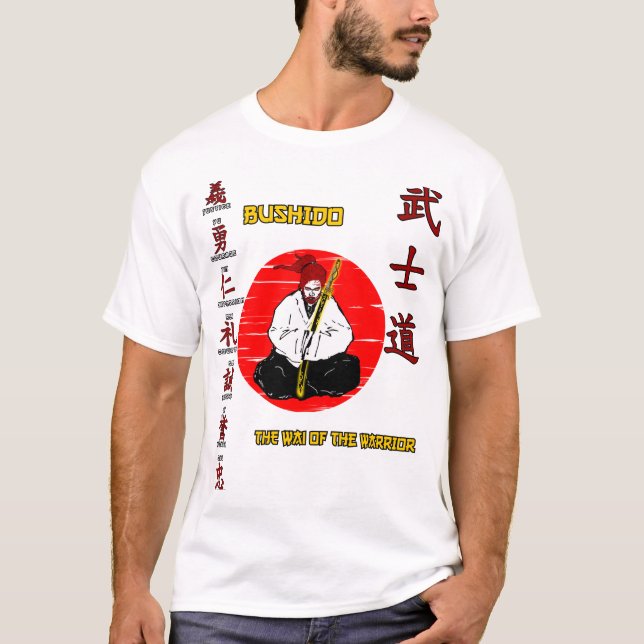 T-shirt Bushido Playera básica para hombre (Devant)