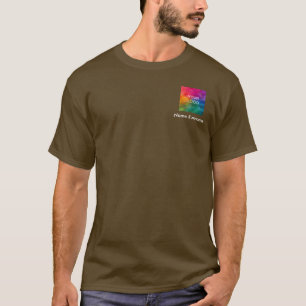 T-shirt Business Your Logo Ici Employé Homme's Brown