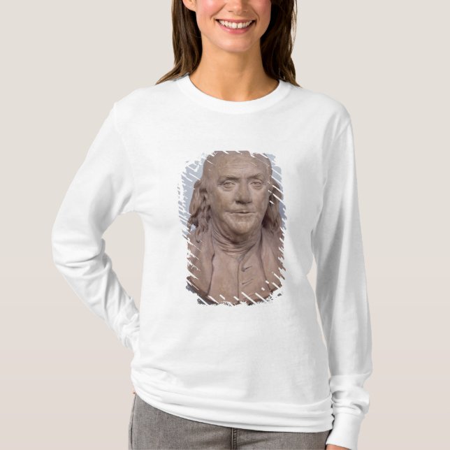 T-shirt Buste de Benjamin Franklin 1778 (Devant)