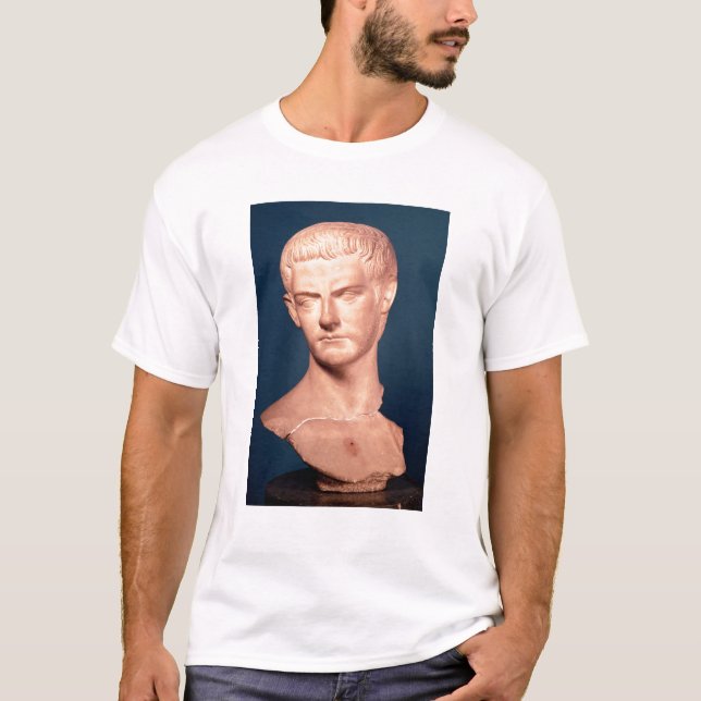 T-shirt Buste d'empereur Caligula de la Thrace, ANNONCE (Devant)