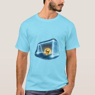 T-shirt But de football doré Néon Art Sportif