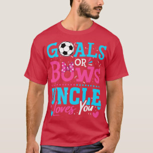 T-shirt But De Révélation De Sexe Ou Bows Oncle Vous Aime 