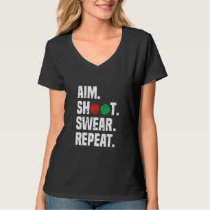 T-shirt But Tir Swear Répéter Bocce Ball Player Chants