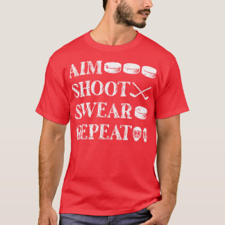 T-shirt But Tirer jurer Répéter le hockey sur glace