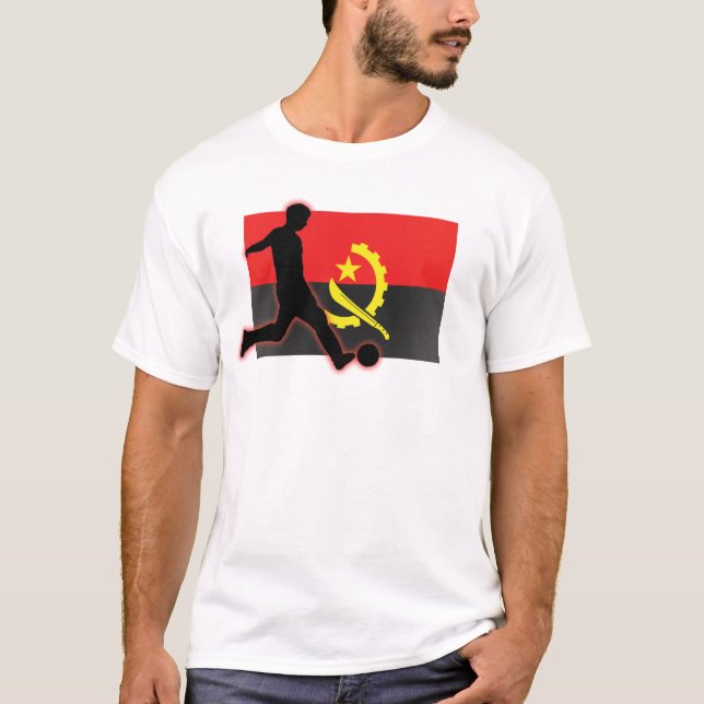 T-shirt Butée du football de l'Angola (Devant)