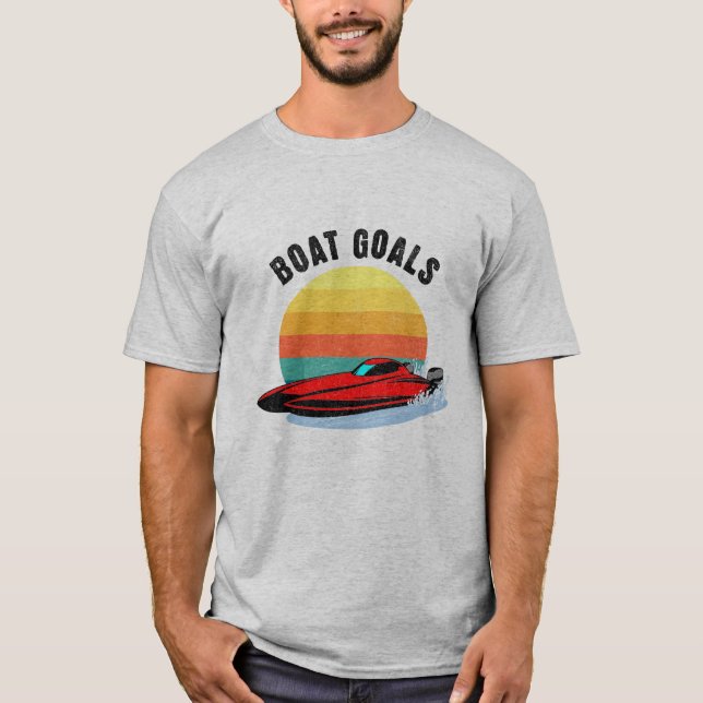 T-shirt Buts de bateau V1... Chemise de bateau Sunset (Devant)