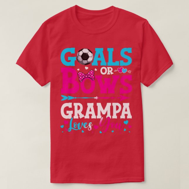 T-shirt Buts Ou Bows Drôle Grampa Vous Aime Révéler Le Sex (Design devant)