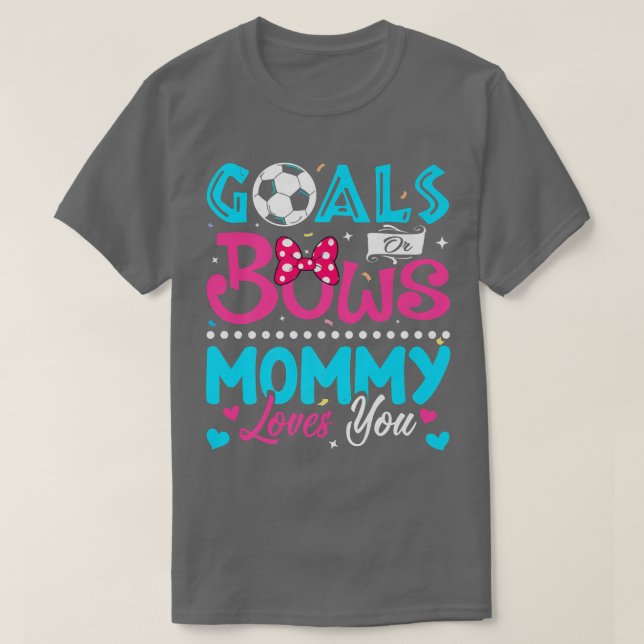 T-shirt Buts Ou Bows Drôle Maman Aime Vous Sexe Révéler (Design devant)