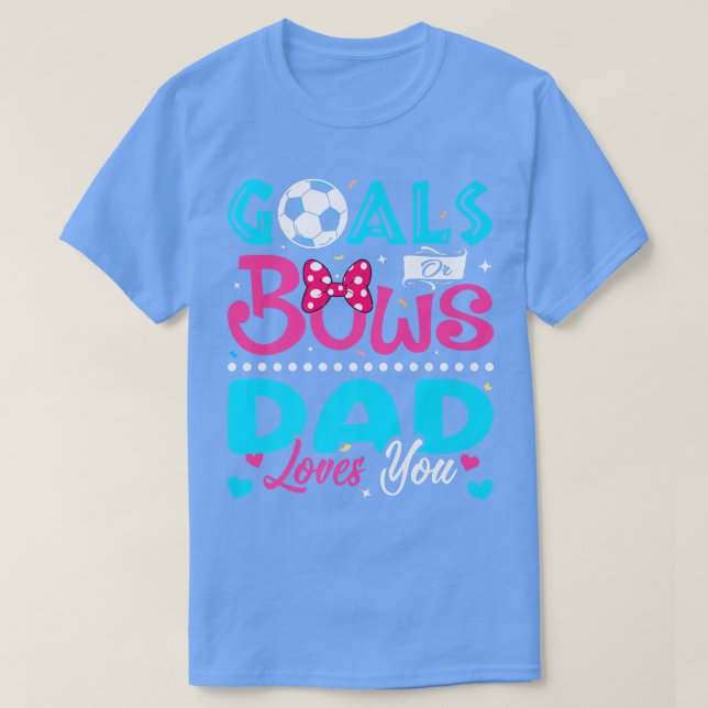 T-shirt Buts Ou Bows Drôle Papa Vous Aime Genre Révéler Ba (Design devant)