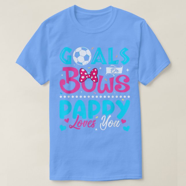 T-shirt Buts Ou Bows Drôle Pappy Aime Vous Révéler Le Sexe (Design devant)