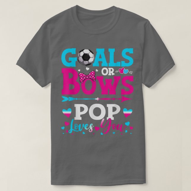 T-shirt Buts Ou Bows Drôle Pop Vous Aime Genre Révéler Ba (Design devant)