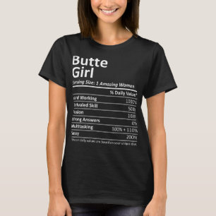 T-shirt BUTTE GIRL MT MONTANA Funny City Home Roots USA Gi