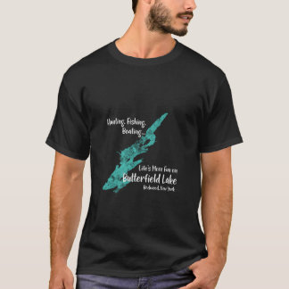 T-shirt Butterfield Lake Redwood New York Lake Life Boatin