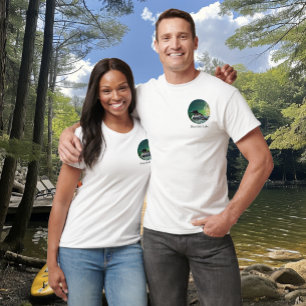 T-shirt Butterfield Lake White Men Loon Famille