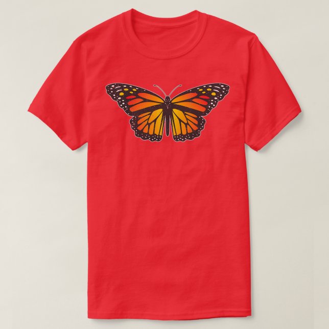 T-shirt Butterfle de papillon de monarque en détresse (Design devant)