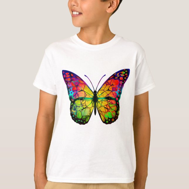 T-SHIRT BUTTERFLY ABSTRAIT (Devant)