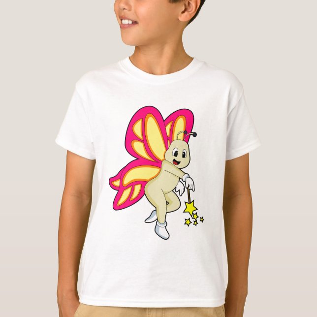 T-shirt Butterfly as Wizard with Magic Mur (Devant)