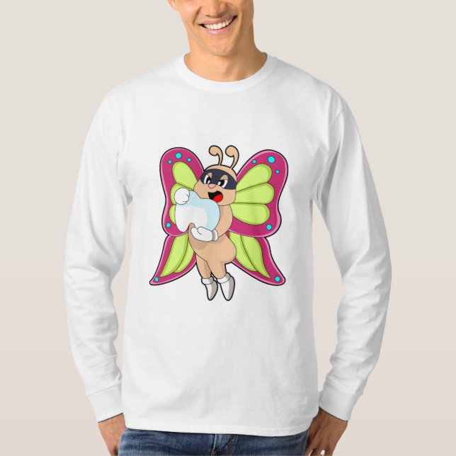 T-shirt Butterfly Dentist Teeth (Devant)