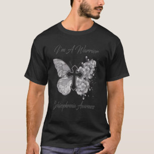 T-shirt Butterfly I'm A Warrior Schizophrenia Aware