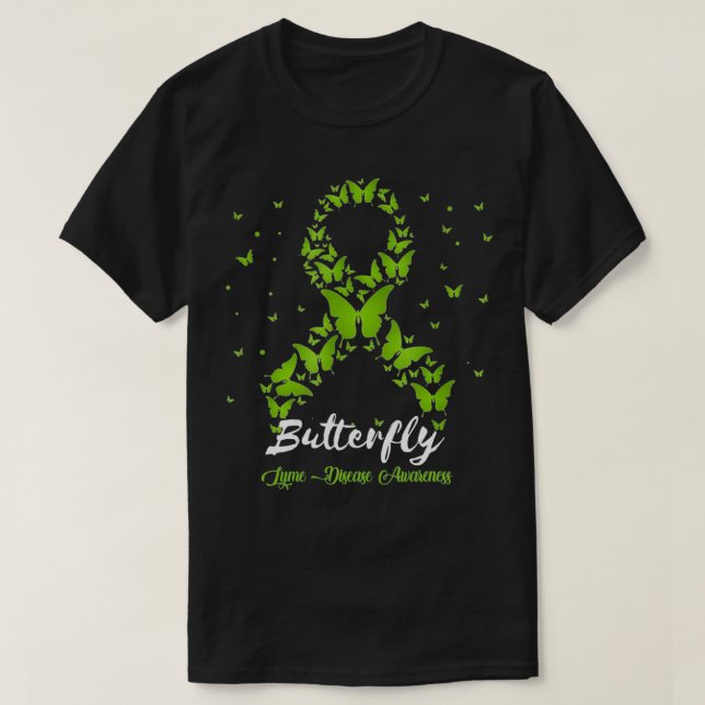 T-shirt Butterfly Lyme Disease Awareness Women  (Design devant)