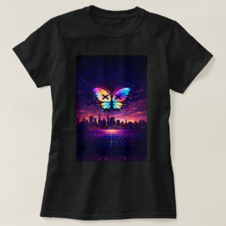 T-shirt Butterfly TEES CO. Chemise Rétro Papillon 0047878