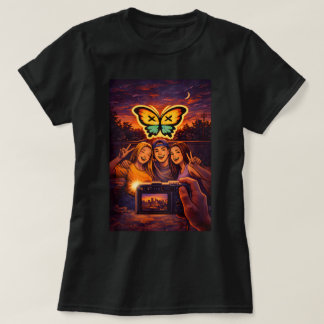 T-shirt Butterfly TEES CO. Retro Butterfly Shirt 0047884
