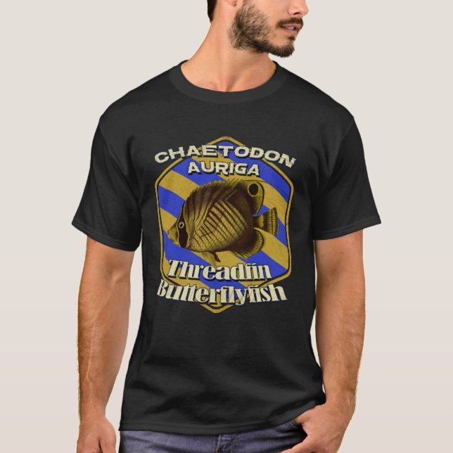 T-shirt Butterflyfish Reef Tank Marine Aquarist Coral Fish (Devant)
