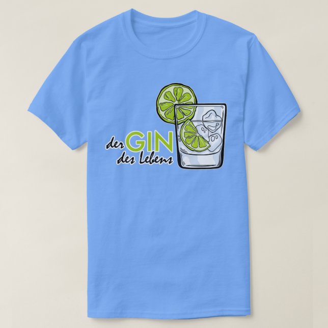 T-shirt Buveur de Gin Tonic Longdrink Fête Cadeau JGA 4 (Design devant)