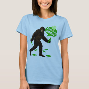 T-shirt Buvez jusqu'à la dernière goutte, Bigfoot ivre