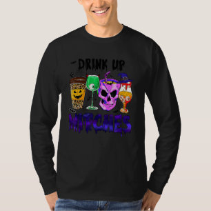 T-shirt Buvez les sorcières Café Rétro Spooky Season Hallo