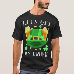T-shirt Buvons la bière ivre du jour en buvant le Da de St