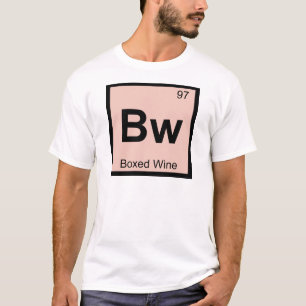 T-shirt Bw - Chimie du vin en boîte Symbole du tableau pér