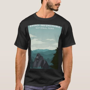 T-shirt Bwindi Impénétrable Parc National Afrique Ouganda 