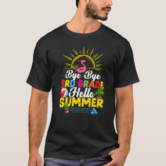 T-shirt Bye Bye 3e année Enseignant Enfants Bonjour Summe