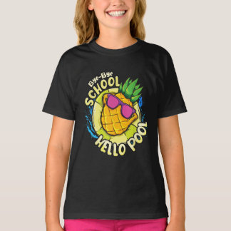 T-shirt Bye Bye School Hello Pool été