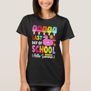 T-shirt Bye School Hello Pool Summer Beach Joyeux Dernier 