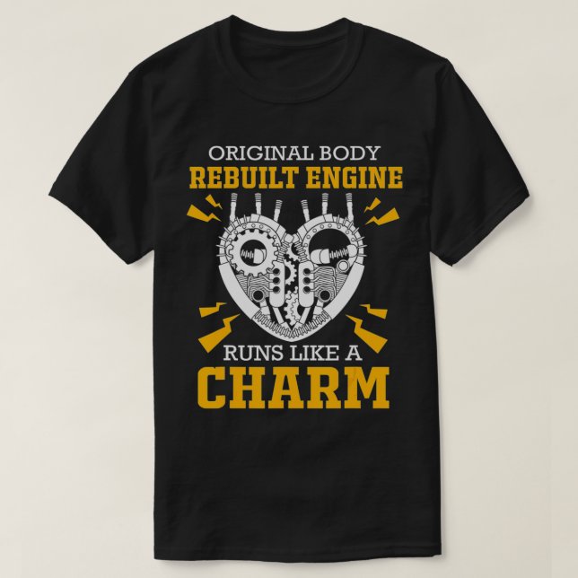 T-shirt Bypass Surgery Heart Surgery Original Body Rebuilt (Design devant)
