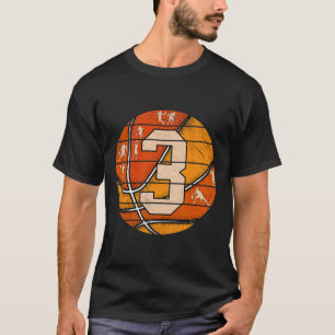 T-shirt Bysketbyll Numéro #3 Jersey Love Bysketbyll Joueur
