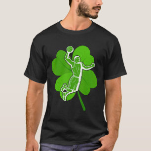 T-shirt Bysketbyll Shamrock sportif Jour de la Saint Patri