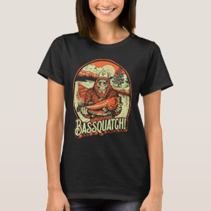 T-shirt Byssquatch! Byss Pêcheur Sasquatch Drôle Bigfoot