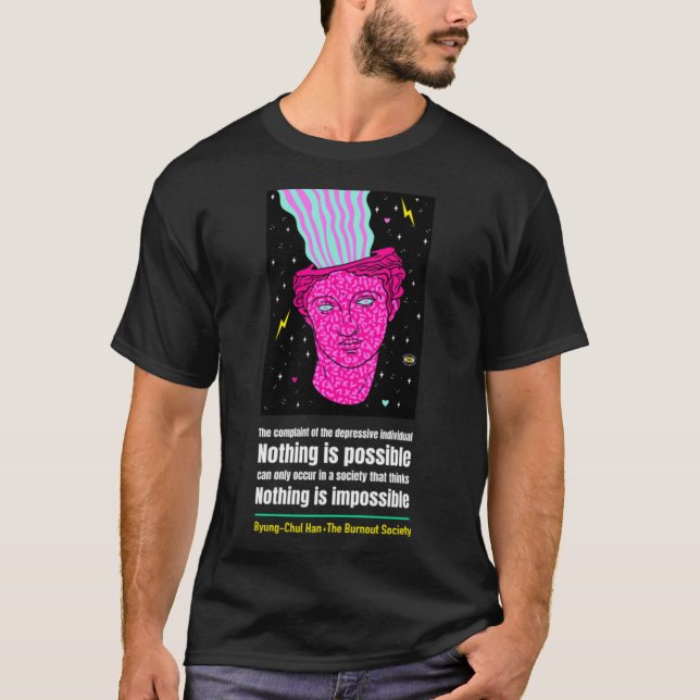 T-shirt Byung-Chul Han - Dépressif (Devant)