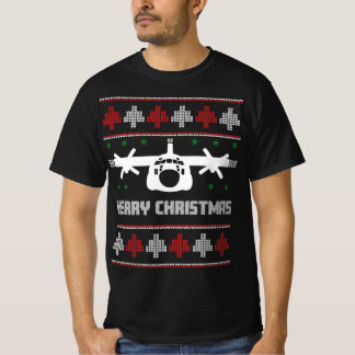 T-shirt C-130 Hercules Avion Chandail de Noël moche