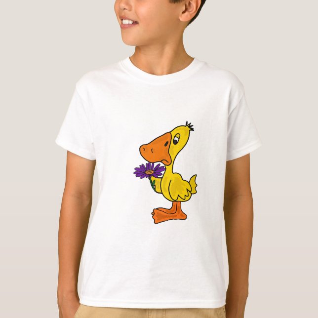 T-shirt C.A. canard avec une chemise de bande dessinée de (Devant)