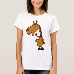 T-shirt C.A. chemise drôle de bande dessinée de cheval