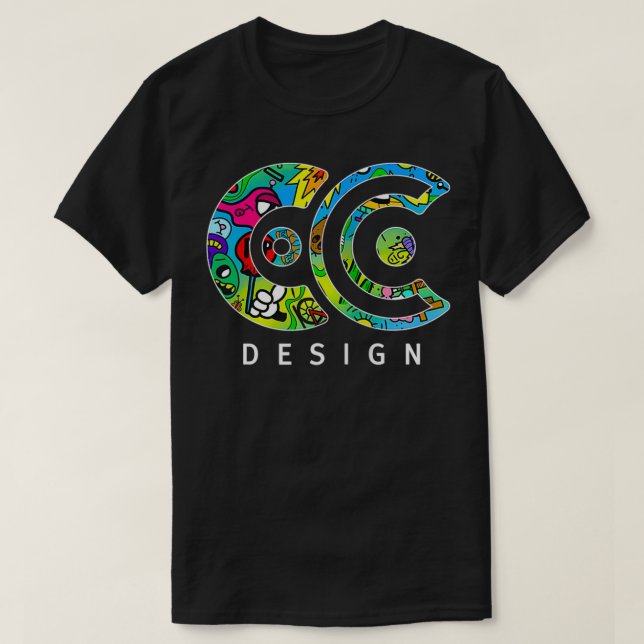 T-shirt C C Design Brand Zip (Design devant)